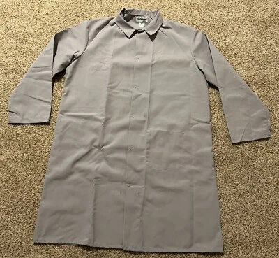 Casaco de laboratório Uniwear By Unifirst masculino manga longa cinza tamanho 52 RG-manchas - Imagem 1 de 4