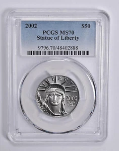 MS70 2002 $50 American Platinum Eagle 1/2 Oz Platinum PCGS *0406 - Picture 1 of 3