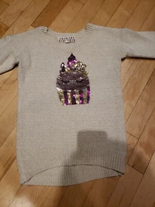 Pink Republic Unicorn Sequin Sweater size S 7/8 - Picture 1 of 4