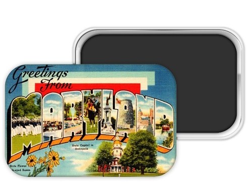Maryland Large Letter Postcard Magnet, Refrigerator Magnet, Maryland ...