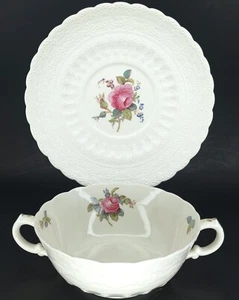 Spode Jewel Copeland Billingsley Rose Handled Cream Soup Bowl Saucer Replacement - Picture 1 of 7