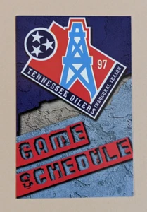 1997 Tennessee Oilers Football Pocket Schedule Card NFL Ticketmaster 🏈🏈 - Picture 1 of 2