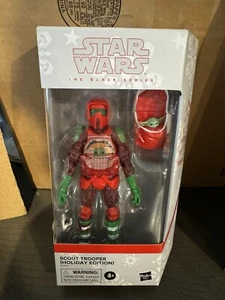 Figura de acción Hasbro Star Wars Scout Trooper Holiday Edition (2023) 6 pulgadas - Imagen 1 de 6