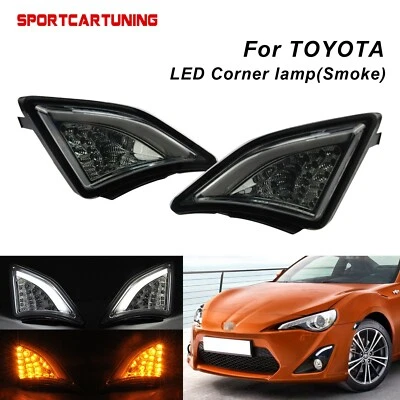 Smoked LED Front Corner Lamp Turn Signal Light For 2013- Scion FRS Toyota GT86 - Image 1 of 4