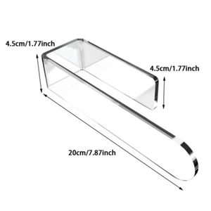 Towel Rail Bathroom Transparent Acrylic U Shaped Towel Bar Holder Racks Self- _t - Picture 1 of 6