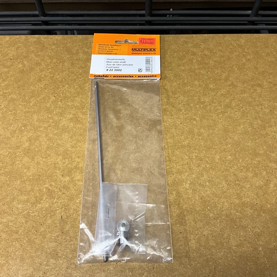 Eje de rotor principal Multiplex (22 3002) nuevo en caja Foto 1 de 1