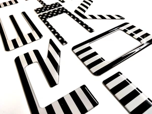 LETRAS 3D BANDERA APAGÓN EE. UU. ABOVEDADA LEVANTADA PORTÓN TRASERO PARA CHEVY COLORADO 2023-2025 - Imagen 1 de 2