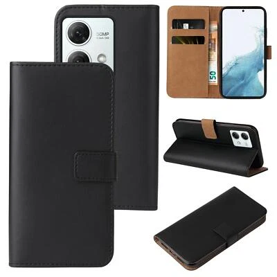 LBH TEC-EXPERT Custodia cellulare per Motorola Moto G84 astuccio a libro pieghevole flip cover portafoglio custodia nera