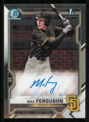 2021 Bowman Chrome Draft AUTO #CDAMF Max Ferguson - Image 1 of 2