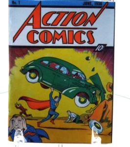 Mini 1938 "ACTION COMICS #1 Superman" 1:6 Gr. 22 ORIGINALSEITEN REPLIKA COMIC - Bild 1 von 11