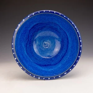 Vintage Victor Holst & Wendy Studio Pottery - Blue Glazed Art Pottery Bowl - Picture 1 of 6
