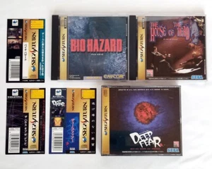 Lot3 Sega Saturn Deep Fear House of the Dead Biohazard Set SS Japan w/Spine VG - Picture 1 of 20