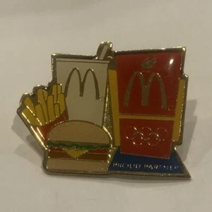 Mcdonalds Olympic Partner Meal Lapel Hat Pin AZ - Foto 1 di 2