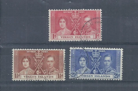 British Virgin Islands stamps. 1937 George VI Coronation used. (AH271) Cover