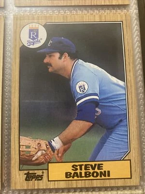 1987 Topps Tiffany #240 Steve Balboni - NM-MT+ - Image 1 of 2