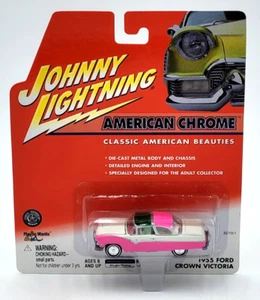 2001 Johnny Lightning American Chrome 1955 Ford Crown Victoria Diecast - Picture 1 of 6