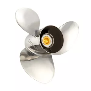 STAINLESS STEEL PROPELLER FITS JOHNSON/EVINRUDE 4 STROKE 13 SPLINE 8 1996 - 2001 - Bild 1 von 2
