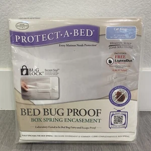 Protect-A-Bed Bed Bug Box Spring Protector, encasement California king 36" X 84" - Picture 1 of 5