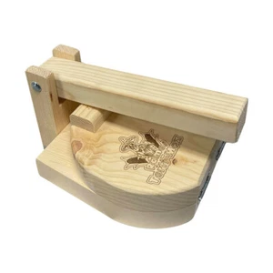 10" Round Wooden Tortilla Press Empanadas Corn Flour Tacos Dough Pressing Maker - Picture 1 of 7