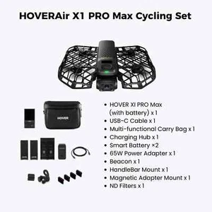 HoverAir X1 Pro Max Cycling Set 8K Flying Action Camera By Fedex - Picture 1 of 11