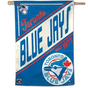 TORONTO BLUE JAYS COOPERSTOWN COLLECTION 28"X40" BANNER FLAG NEW WINCRAFT 👀⚾ - Picture 1 of 1