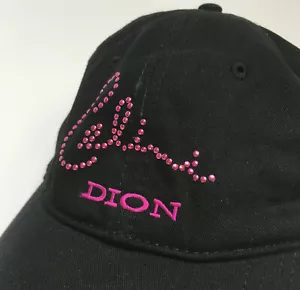 Celine Dion Hat Baseball Cap A New Day Beaded & Embroidered Black Adjustable NWT - Picture 1 of 7
