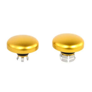 Motorcycle Gold Front Axle Nut Caps For Harley Touring 2024 2025 FLHX FLTRX - Picture 1 of 6