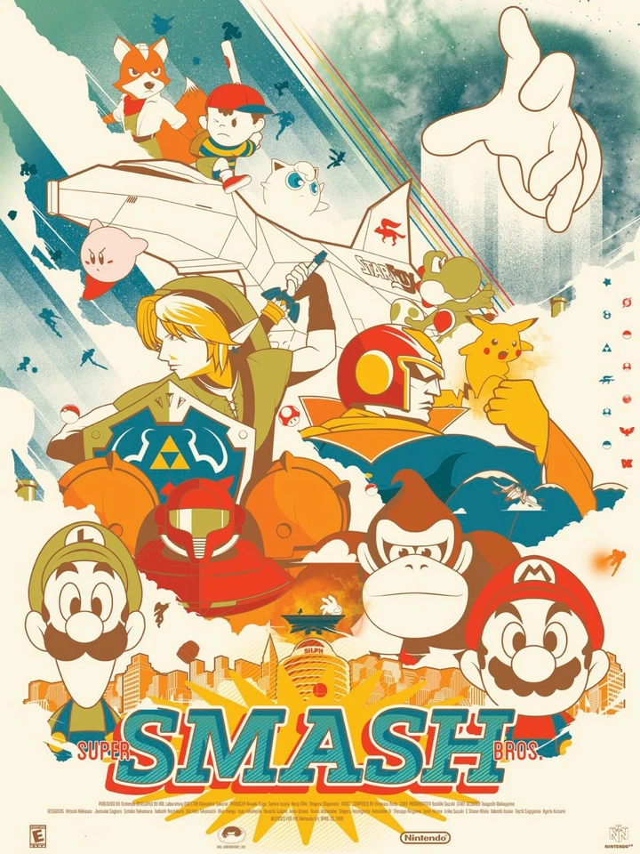 Super Smash Bros Classic Poster - Image 1 of 1