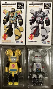Authentic Takara Tomy Transformer G1 BEARBRICK Bumblebee+MEGATRON BE@R BRICK New - Picture 1 of 3
