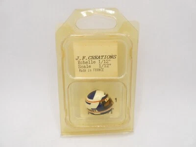 Casco Alain Prost 1981 Renault JF Creazioni 1/12 Casco F1 Pin RARO - Immagine 1 di 2