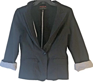 Blazer Active USA Negro con Blanco y Negro Talla Grande Deportivo Sofisticación De Colección - Imagen 1 de 7