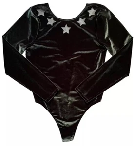 Victoria’s Secret Sport Dark Green Velvet Velour Leotard Bodysuit Large NWOT - Bild 1 von 4