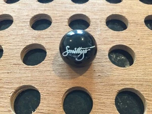 Vintage | "Smitty's Billards" | Number 8 Ball | White Print on Black Marble - Picture 1 of 4
