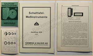 Schalttafel-Meßinstrumente Teil 1 1932 Technik Handwerk Geschichte Elektronik xy - Bild 1 von 1