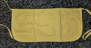 Cheerful Garden 3-Pocket Apron * Sturdy Yellow Canvas * 10" x 20" - Picture 1 of 2
