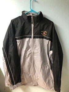 I 5 APPAREL MENS RAIN JACKET  WATER RESISTANT  GREY/BLACK SIZE LARGE - Picture 1 of 8