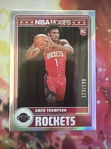 Amen Thompson 2023-24 Panini NBA Hoops Premium #/199 #300 Tribute Rookie RC - Bild 1 von 4