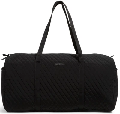 Vera Bradley Classic Black Large Traveler Duffel Bag Quilted Microfiber NWT - Image 1 of 4