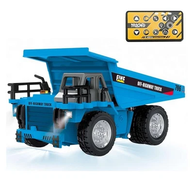 HG 1:64 RC Electric Lifting Dump Truck Model HG4 431 RTR Metal Car Shell Battery - Image 1 of 2