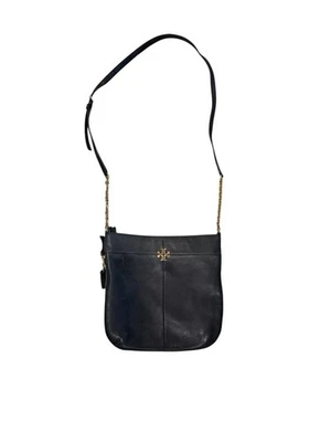 Bolso de Hombro Convertible Tory Burch Cuero Hiedra Negro Bandolera Expandible Leer Foto 1 de 4