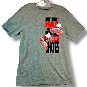 Nike Air Jordan T-Shirt Herren Small It Had To Be The Shoes grau 100 % Baumwolle gebraucht, in einwandfreiem Zustand - Bild 1 von 10