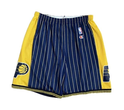 Pantalones Cortos de Baloncesto Vintage Años 90 Campeón Indiana Pacers Rayas Para Hombre Grandes 36-38 Foto 1 de 4