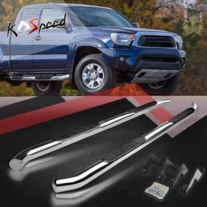 3" Chrome Stainless Running Board Side Step Bar for 05-20 Tacoma Extended Cab - Picture 1 of 6