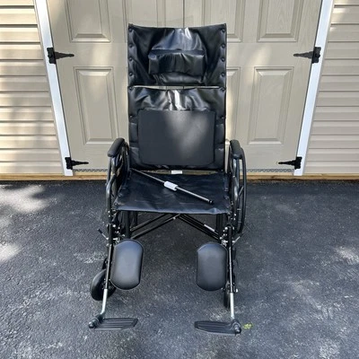 NEW Bari+Max Bariatric Reclining Wheelchair 24”Elevating Leg Rest 15015-24DELR - Image 1 of 4