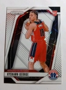 2024-25 Panini Prizm Kyshawn George Wizards # 257 Rookie RC White Lazer 101/275 - Picture 1 of 2