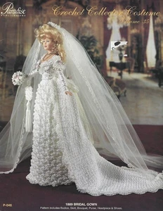 Vestido de novia 1889 (Barbie) - Folleto de instrucciones de ganchillo - Imagen 1 de 2