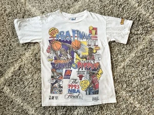 1993 NBA Finals Salem Sportswear Pippen Barkley Caricature Shirt sz medium - Picture 1 of 7