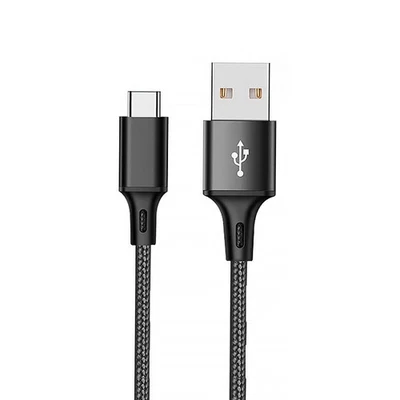 Braided USB C Type C to USB A & C Charger Cable Charging Data Cord For Android - Image 1 of 4