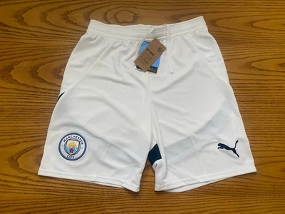 PANTALONES CORTOS PUMA MANCHESTER CITY RÉPLICA BLANCOS TALLA PEQUEÑA NUEVOS CON ETIQUETAS Foto 1 de 4