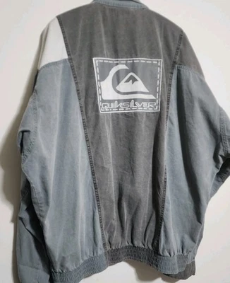 Chaqueta Quicksilver Master Plan Lavada Años 80 Usada y Abusada Playa De Colección Surf  Foto 1 de 4